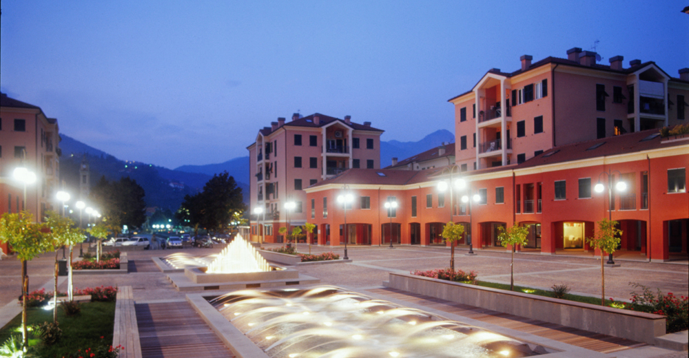 New town centre and urban square, Casarza Ligure, Genoa